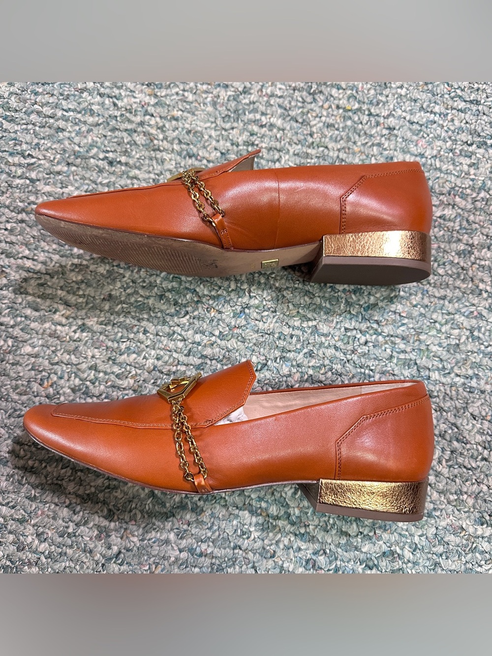 Louise et Cie Women’s Camel Brown Leather Loafers Work Office Business Shoes - Picture 6 of 9